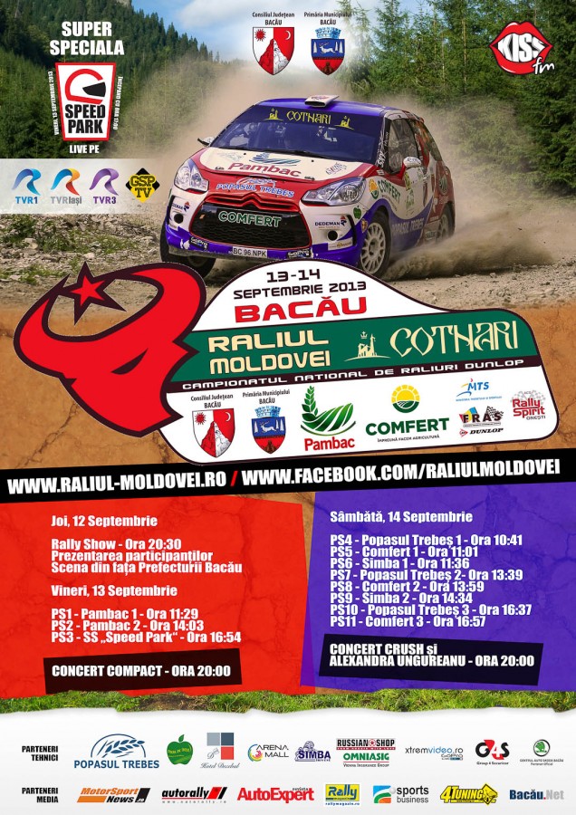 afis Raliul Moldovei Cotnari Bacau 2013