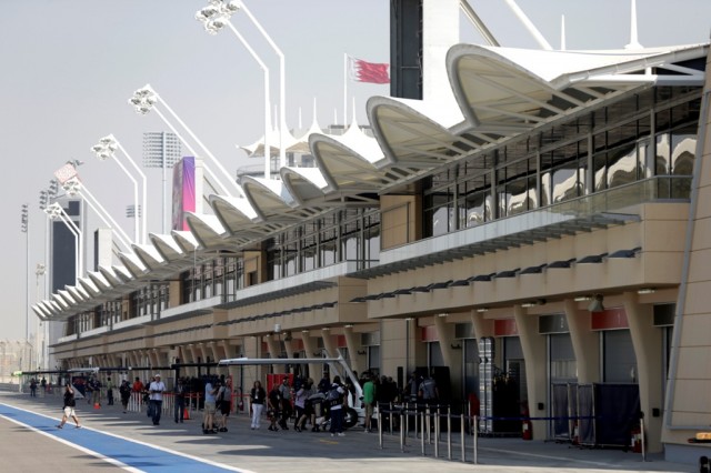 Bahrain International Circuit - View of the pit lane