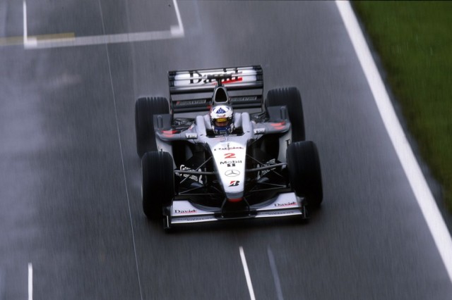 David Coulthard McLaren-Mercedes MP4-15 British Grand Prix in 2000.