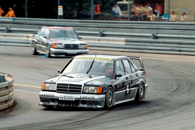 Norisring, July 1, 1990. Kurt Thim - AMG Mercedes190 E 2.5.-16 Evolution II racing touring car.