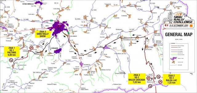 harta traseu sibiu rally challenge