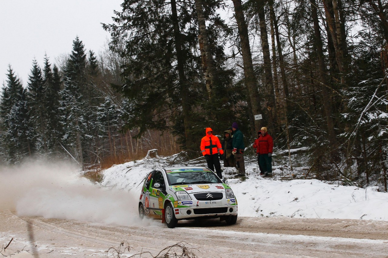 MOTORSPORT - EUROPEAN RALLY CHAMPIONSHIP 2014 - LIEPAJA RALLY - LATVIA (LET) 31/01 TO 2/02/2014 - PHOTO : GREGORY LENORMAND / DPPI -  44 TINCESCU FLORIN (ROM ) /