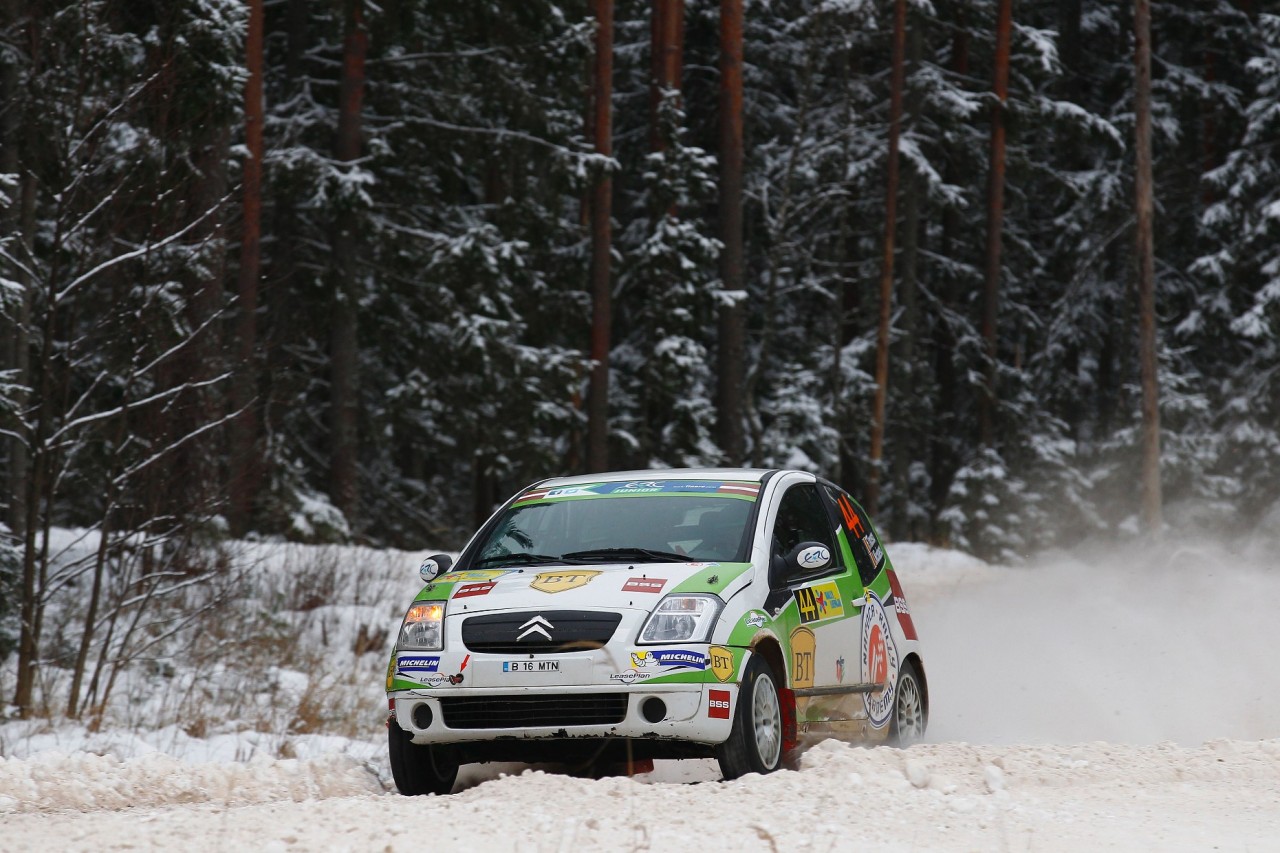 MOTORSPORT - EUROPEAN RALLY CHAMPIONSHIP 2014 - LIEPAJA RALLY - LATVIA (LET) 31/01 TO 2/02/2014 - PHOTO : GREGORY LENORMAND / DPPI -  44 TINCESCU FLORIN (ROM ) /