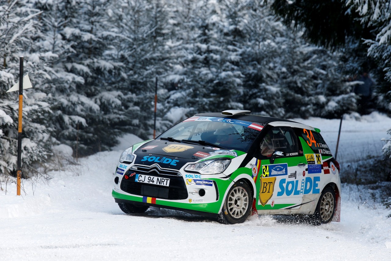 34 Simone Tempestini (ITA) - Matteo Chiarcossi (ITA) - Citroen DS3R3T / Action during the 2015 European Rally Championship ERC Jänner rally,  from January 4 to 6th, at Freistadt, Austria. Photo Gregory Lenormand / DPPI