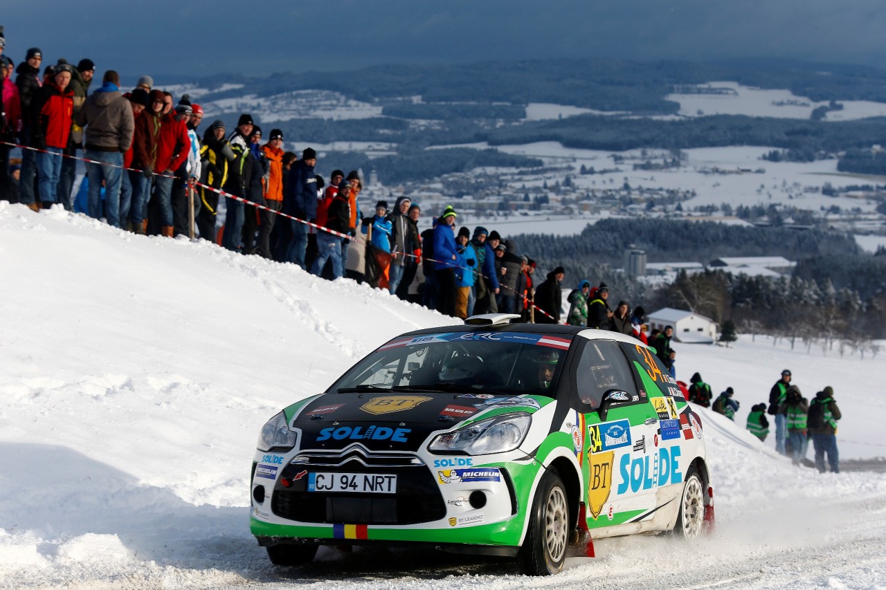 34 Simone Tempestini (ITA) - Matteo Chiarcossi (ITA) - Citroen DS3R3T / Action during the 2015 European Rally Championship ERC Jänner rally,  from January 4 to 6th, at Freistadt, Austria. Photo Gregory Lenormand / DPPI