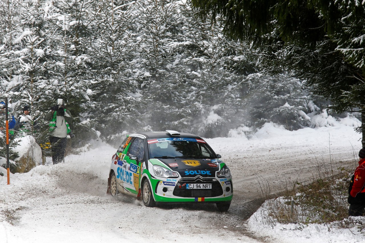 34 Simone Tempestini (ITA) - Matteo Chiarcossi (ITA) - Citroen DS3R3T / Action during the 2015 European Rally Championship ERC Jänner rally,  from January 4 to 6th, at Freistadt, Austria. Photo Gregory Lenormand / DPPI