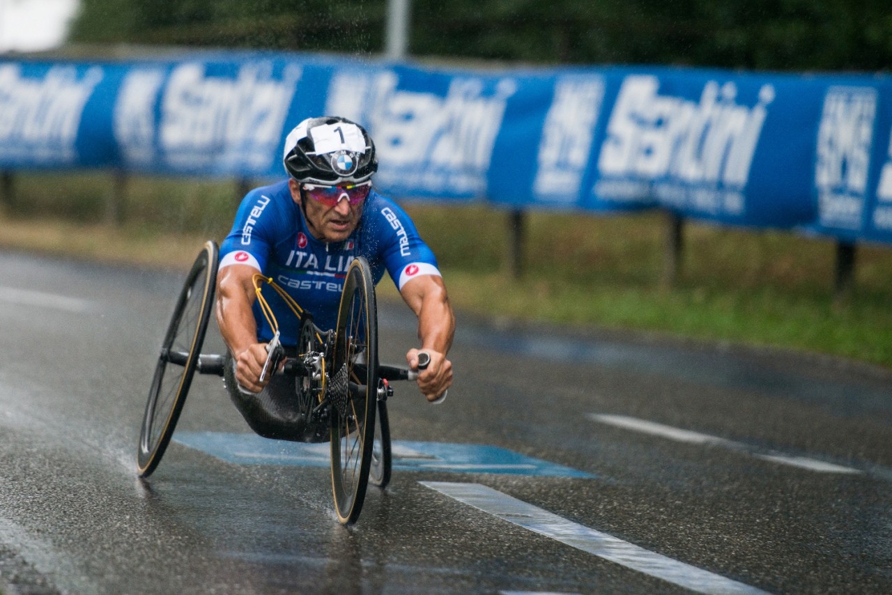 Nottwil (SUI) 29th July 2015. UCI Para-cycling Road World Championship 2015 - Opening ceremony - BMW Ambassador Alessandro Zanardi (ITA). This image is copyright free for editorial use © BMW AG