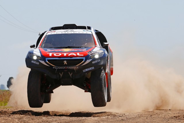 302 PETERHANSEL Stephane (Fra) COTTRET Jean paul (Fra) Peugeot action during the Dakar 2015 Argentina Bolivia Chile, Stage 1 / Etape 1 -  Buenos Aires to Villa Carlos Paz on January 4th 2015 at Buenos Aires, Argentina. Photo Frederic Le Floch / DPPI