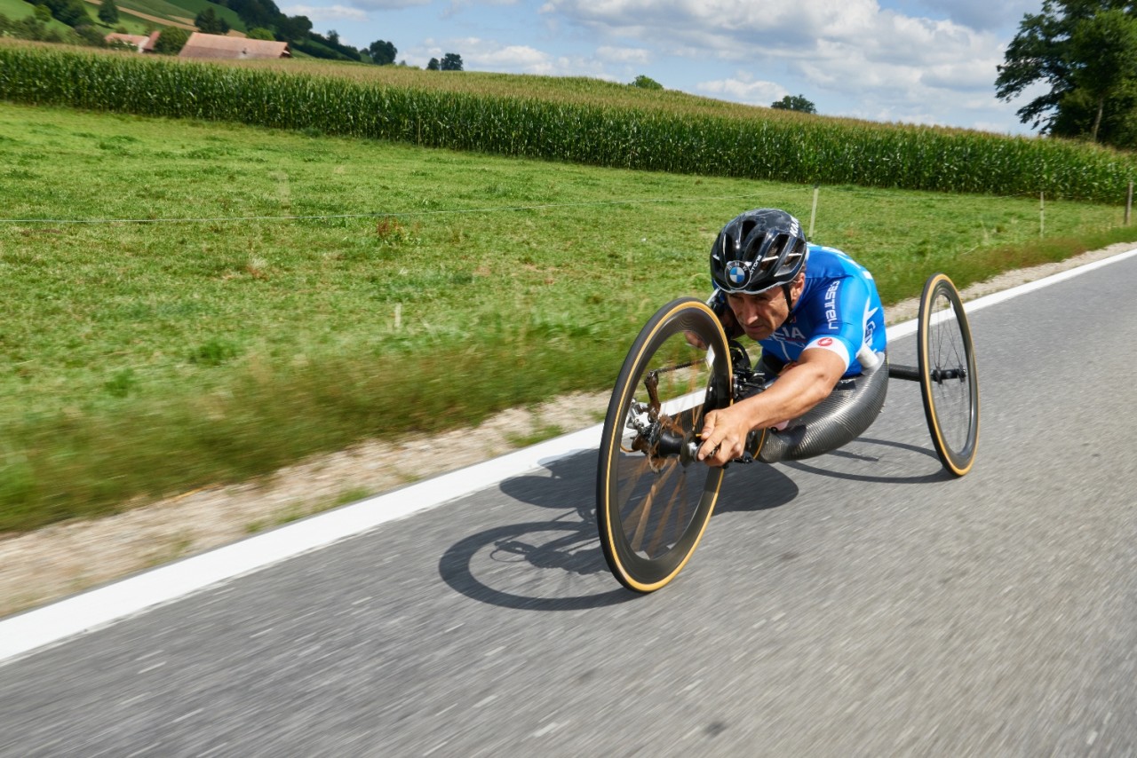 Nottwil (SUI) 30th July 2015. UCI Para-cycling Road World Championship 2015 - Training - BMW Ambassador Alessandro Zanardi (ITA). This image is copyright free for editorial use © BMW AG